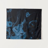 Tenture Peinture abstraite blanche et noire (Devant (Horizontal))