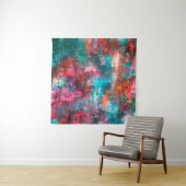 Tenture Peinture Abstraite. Brosses, taches de peinture. M (En situation)