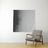 TENTURE PEINTURE ABSTRAITE DE LA FORÊT D'ARBRE DE PINS (En situation (horizontale))