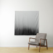 TENTURE PEINTURE ABSTRAITE DE LA FORÊT D'ARBRE DE PINS (En situation)