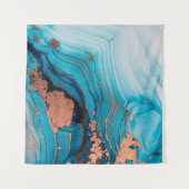 Tenture Peinture abstraite de luxe en encre d'alcool  (Devant (Horizontal))