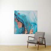 Tenture Peinture abstraite de luxe en encre d'alcool  (En situation (horizontale))