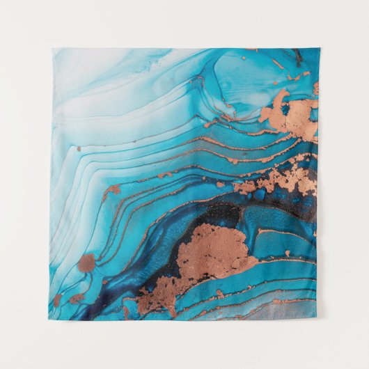 Tenture Peinture abstraite de luxe en encre d'alcool  (Devant)