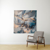 Tenture Peinture abstraite de luxe en encre d'alcool  (En situation (horizontale))