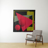 Tenture Peinture Abstraite, formes géométriques (En situation (horizontale))