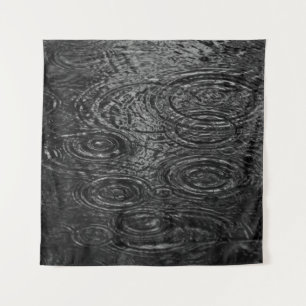 TENTURE PEINTURE ABSTRAITE NOIRE ET BLANCHE