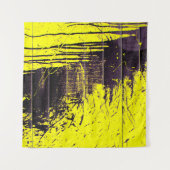 Tenture Peinture abstraite noire goutte sur un oeil brilla (Devant (Horizontal))