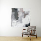 Tenture Peinture Abstraite. OEuvre d'art tendance peinte à (En situation)