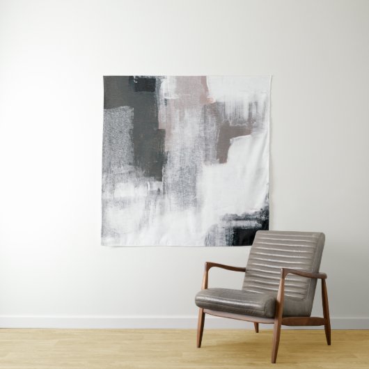 Tenture Peinture Abstraite. OEuvre d'art tendance peinte à (En situation)