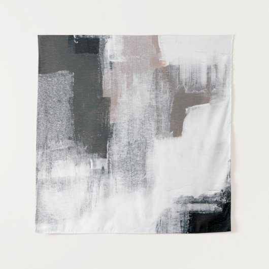 Tenture Peinture Abstraite. OEuvre d'art tendance peinte à (Devant)