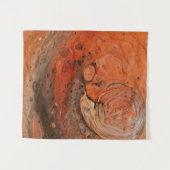 Tenture Peinture abstraite orange (Devant (Horizontal))