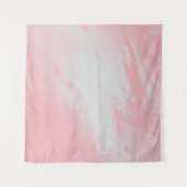 TENTURE PEINTURE ABSTRAITE ROSE ET BLANCHE (Devant (Horizontal))