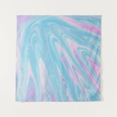 TENTURE PEINTURE ABSTRAITE ROSE ET BLEUE (Devant (Horizontal))