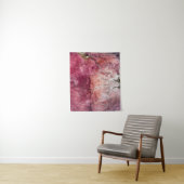 Tenture Peinture abstraite rouge et marron (En situation)