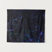 Tenture Peinture abstraite violette et noire (Devant (Horizontal))