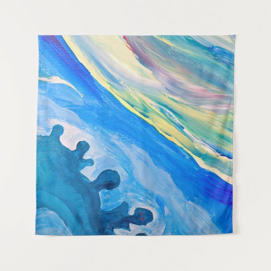 Tenture Peinture acrylique colorée, arrière - plan texturé (Devant)