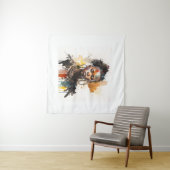 Tenture Peinture aquarelle, Belles femmes de la tribu afri (En situation (horizontale))