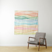 Tenture Peinture aquarelle peinture colorée (En situation (horizontale))