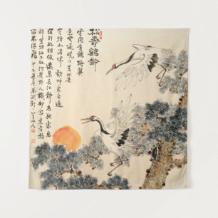 Tenture Peinture asiatique traditionnelle : art classique.