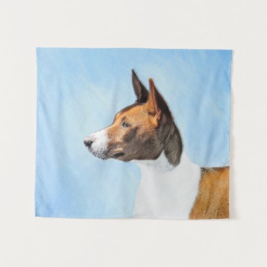 Tenture Peinture Basenji - Belle Art Original (Devant (Horizontal))