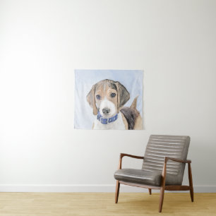 Tenture Peinture beagle - Cute Original Chien Art