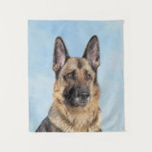 Tenture Peinture berger allemande - jolie art original chi (Devant)