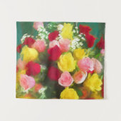 Tenture Peinture Bouquet Rose - Jolie Art Fleur Originale (Devant (Horizontal))