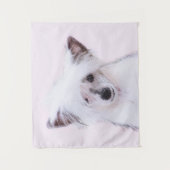 Tenture Peinture chinoise en poudre - Art Chien (Devant)