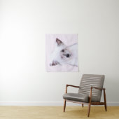 Tenture Peinture chinoise en poudre - Art Chien (En situation)