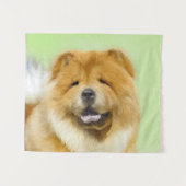 Tenture Peinture Chow Chow - Joli art original chien (Devant (Horizontal))