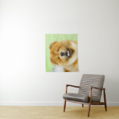 Tenture Peinture Chow Chow - Joli art original chien (En situation)