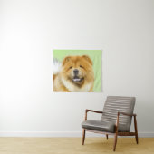Tenture Peinture Chow Chow - Joli art original chien (En situation (horizontale))