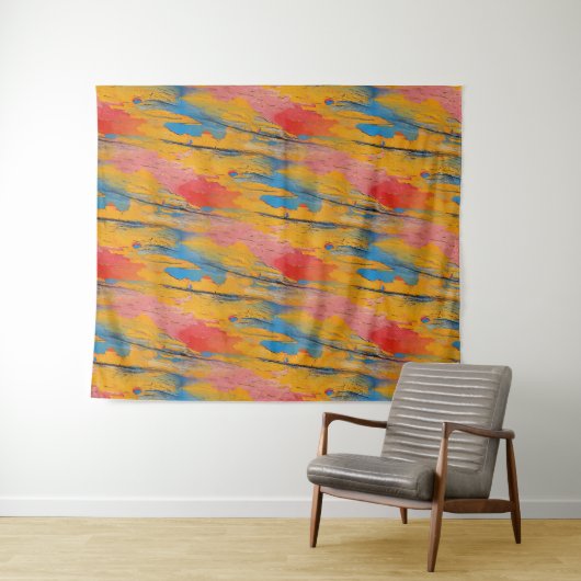 Tenture Peinture colorée (En situation (horizontale))