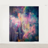 Tenture Peinture couleur Galaxy Nebula aquarelle (Devant)