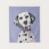Tenture Peinture Dalmatienne - Cute Original Chien Art (Devant)