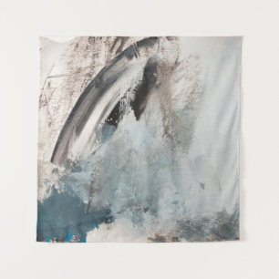 Tenture Peinture d'art Abstrait gris et bleu.abstrait, art
