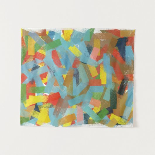 Tenture Peinture d'art Abstraite moderne de Rectangles géo (Devant (Horizontal))
