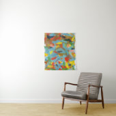 Tenture Peinture d'art Abstraite moderne de Rectangles géo (En situation)
