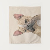 Tenture Peinture de Bouledogue Français (Sable) - Original (Devant)