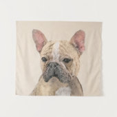 Tenture Peinture de Bouledogue Français (Sable) - Original (Devant (Horizontal))