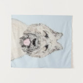 Tenture Peinture de Bouvier des Flandres - Art original de (Devant (Horizontal))