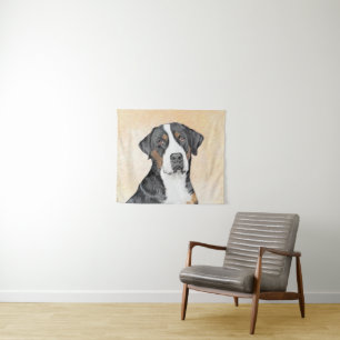 Tenture Peinture de Chien de Montagne - Art original