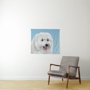 Tenture Peinture de chien des lowland polonais - Art du ch