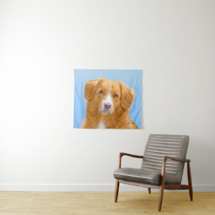 Tenture Peinture de chien Retriever de Tolling de Canard d