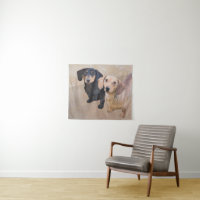 Peinture de Dachshund (poil ras) - Art canin origi
