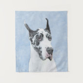 Tenture Peinture de Great Dane (Arlequin) - Art original d (Devant)