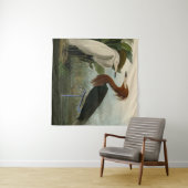 Tenture Peinture de la faune d'Audubon Heron violet (En situation (horizontale))