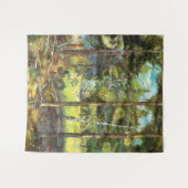 Tenture Peinture de la forêt de pin aquarelle (Devant (Horizontal))