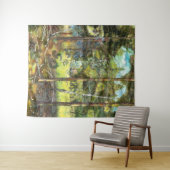 Tenture Peinture de la forêt de pin aquarelle (En situation (horizontale))