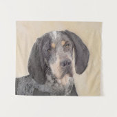 Tenture Peinture de linge bluetick - mignon chien original (Devant (Horizontal))